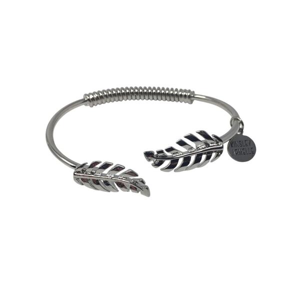 Kinsley Armelle Laurel Leaf Bracelet - Silver Ion Plated - Picture 1 of 13